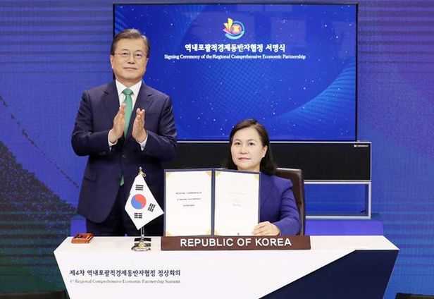 Hàn Quốc ký kết hiệp định thương mại tự do RCEP