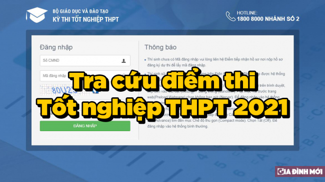 Công bố kết quả thi tốt nghiệp THPT 2021