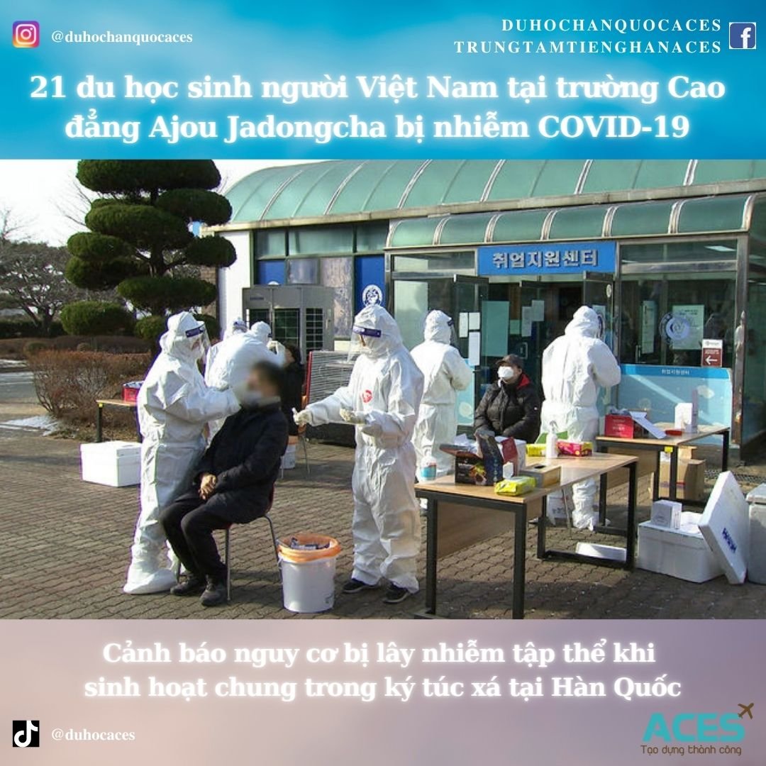 21 du học sinh Việt Nam mắc COVID-19 tại trường Ajou Jadongcha