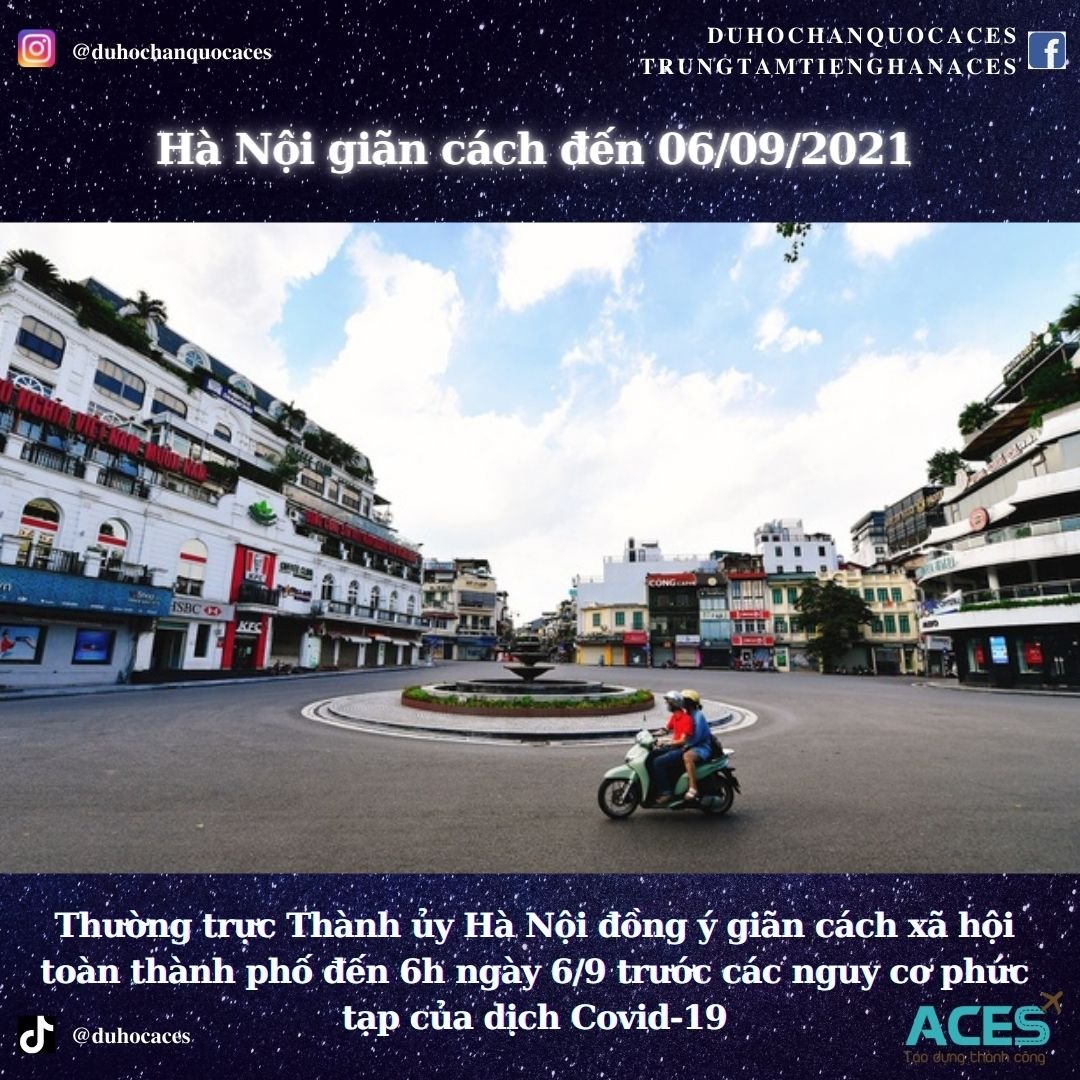 Hà Nội giãn cách đến mùng 6 tháng 9