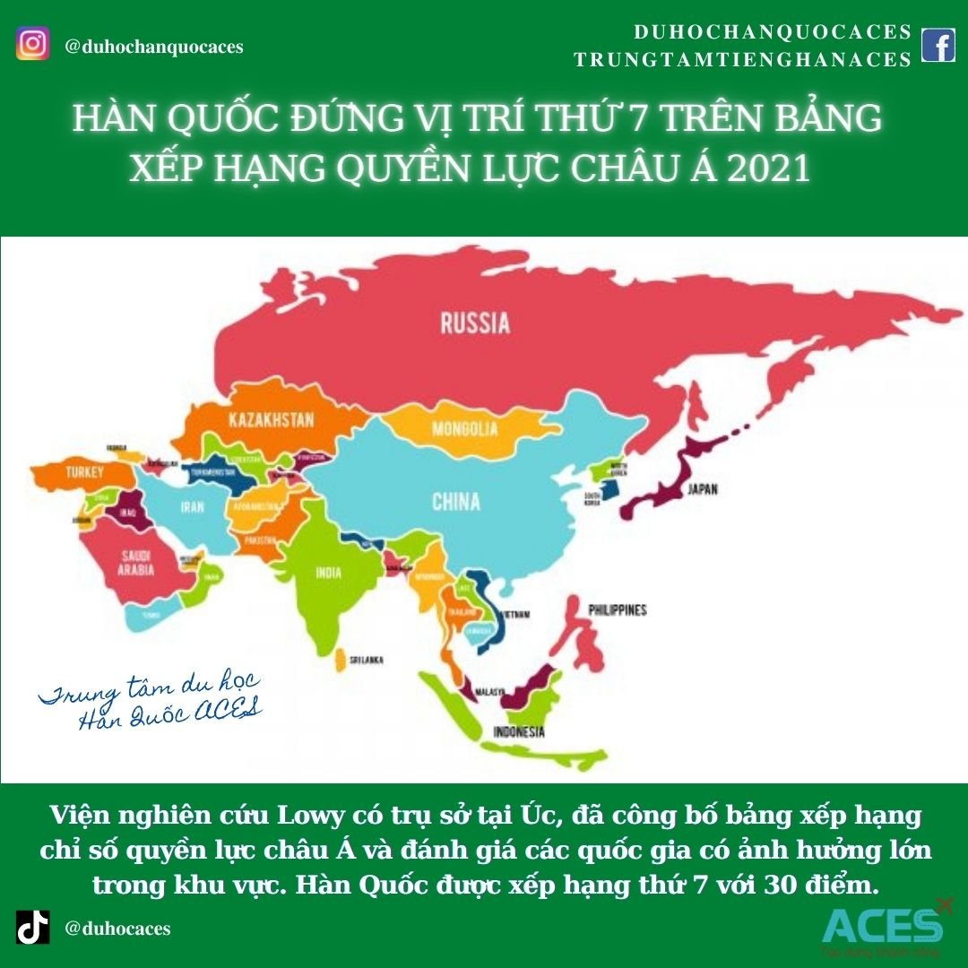 Số 7 ch&acirc;u &Aacute; tr&ecirc;n BXH quyền lực ch&acirc;u &aacute;