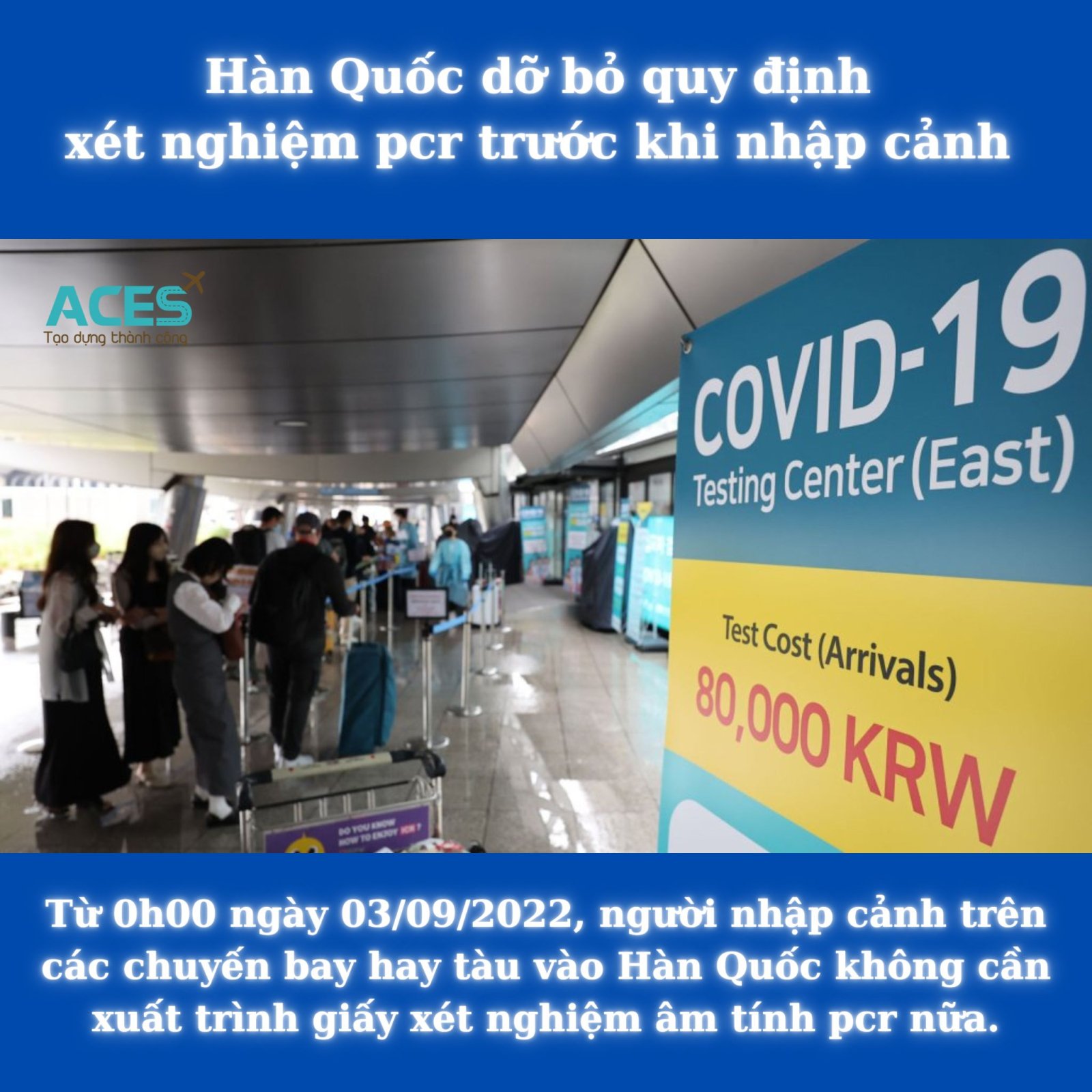 Hàn Quốc dỡ bỏ quy định xét nghiệm pcr