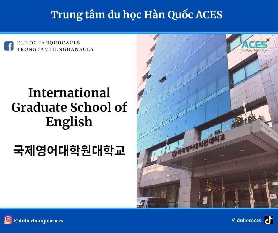 Biển hiệu của Viện Cao học Quốc tế Anh ngữ (IGSE)