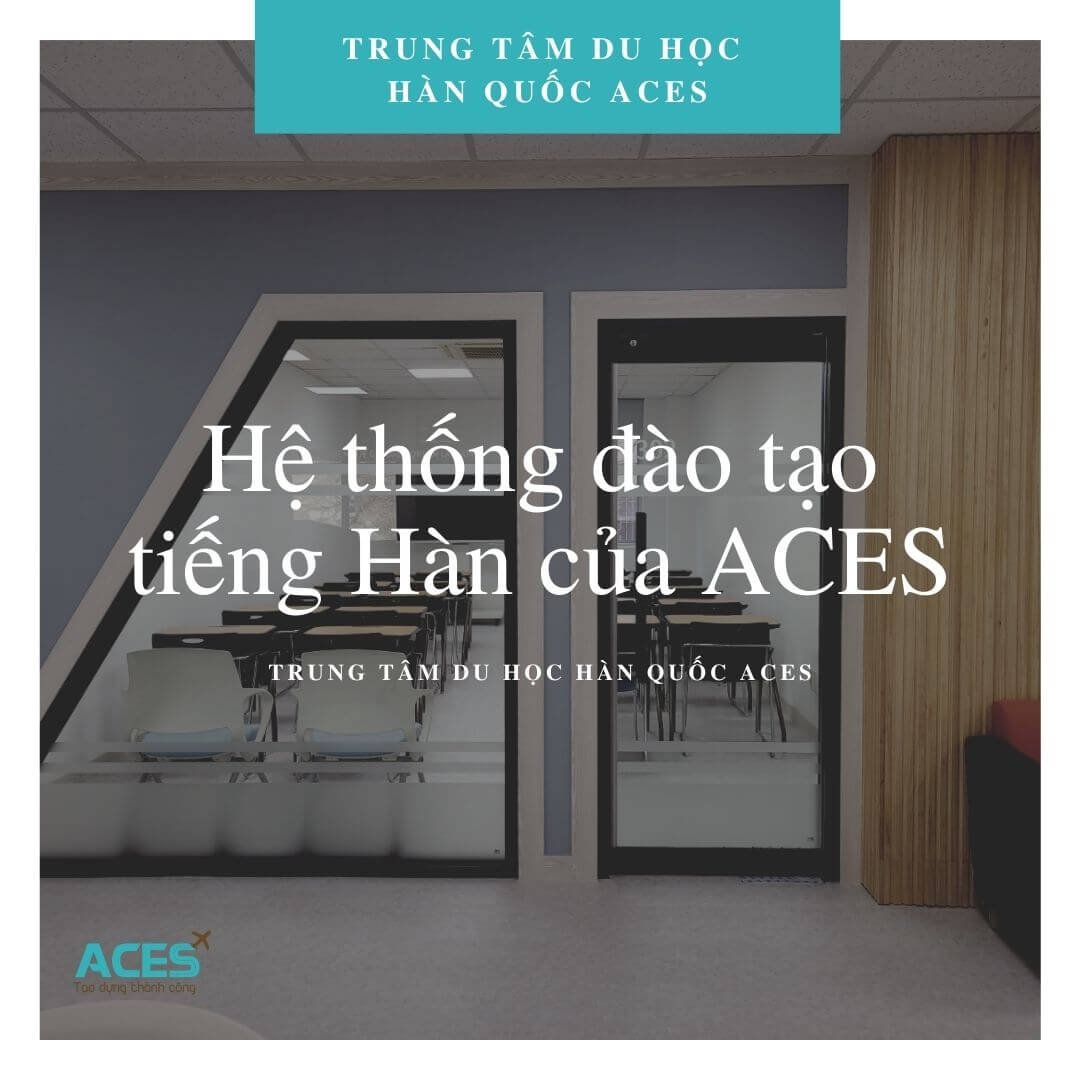 Các em học sinh đang học tập tại Trung tâm du học Hàn Quốc ACES