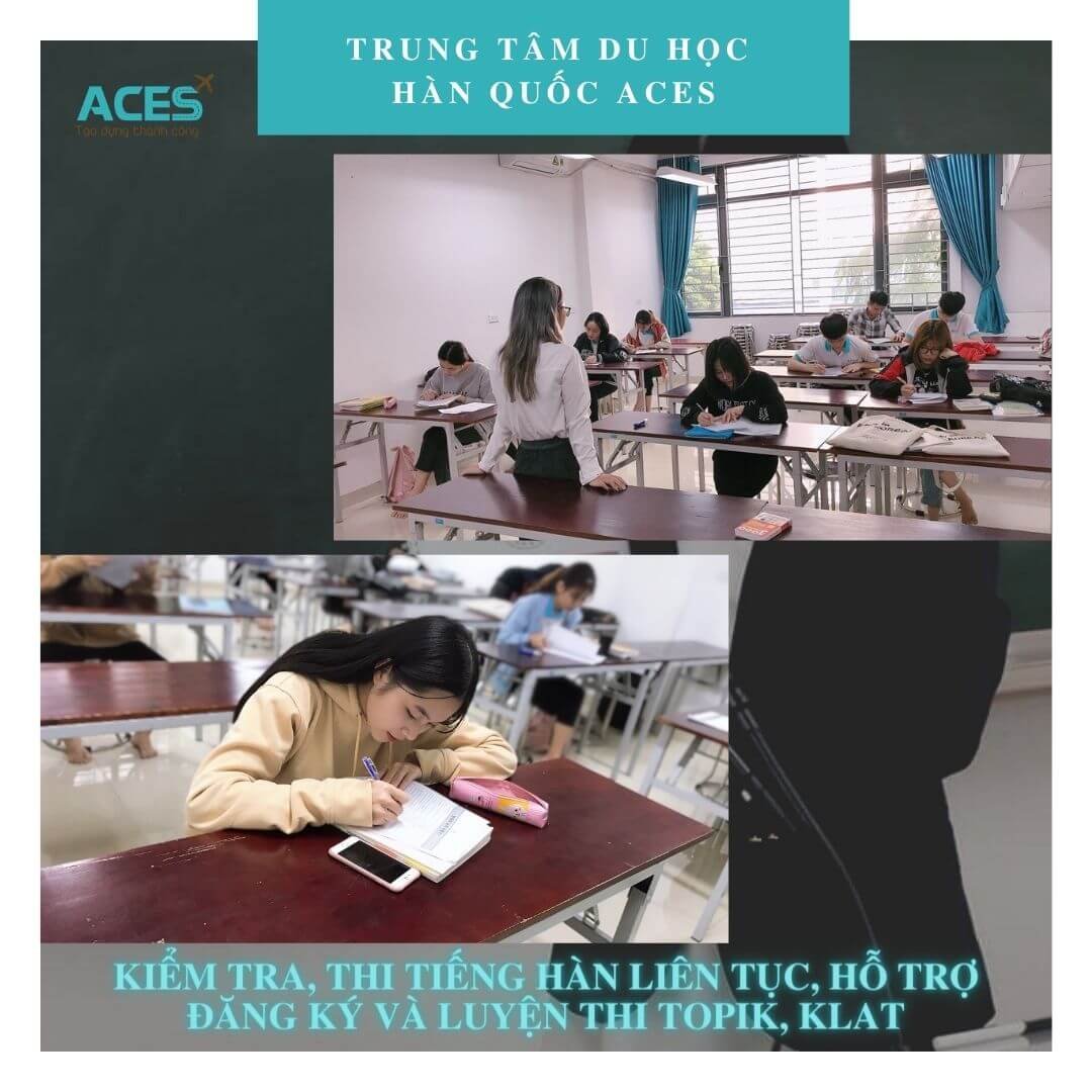 Các kỳ thi kiểm tra được tiến hành liên tục và thường xuyên tại ACES giúp các em học sinh thêm tự tin