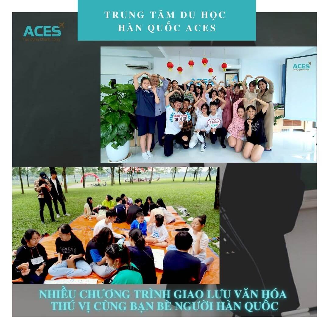 Các em học sinh của Trung tâm du học Hàn Quốc ACES được tạo điều kiện tham dự nhiều chương trình giao lưu văn hóa với bạn bè người Hàn Quốc